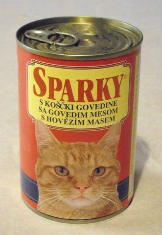Vlažna hrana za mačke Sparky konzerva govedina 400gr- Nema na stanju
